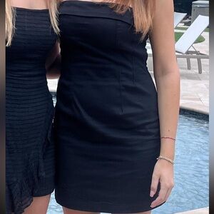 Target Black Strapless Mini Dress
